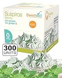 Sweetwell Sugar Free Meringue Cookies, Mint - 300 units (10 bags of 30 units).