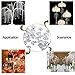 MISHIN 14mm Clear Crystal Octagon Beads Chandelier Prisms Curtain Parts,Pack of 100