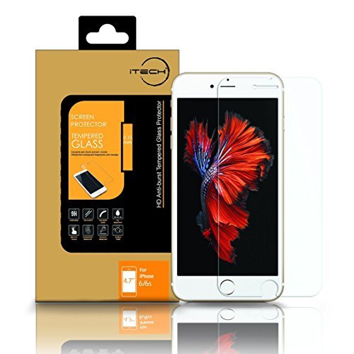 iPhone 6/6s Screen Protector,[Tempered Glass] iTechTM 4.7 inch Highest Quality Premium Anti-scratch Bubble-free Reduce Fingerprint,easy Install Product [1-pack,0.33mm]