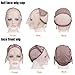 Creamily Professional Swiss Lace Wig Caps for Making Wig with Adjustable Straps Medium Size 22.5inch (Full Lace Cap, Light Brown Color)