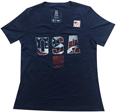 Team USA Apparel Women's T-Shirt Olympics V-Neck Tee