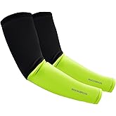 ROCKBROS Thermal Arm Warmers Compression Arm Sleeves for Men Cycling Arm Warmers for Winter Outdoor Activities