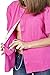 Pink Breast Cancer Recovery Tee with Internal Drain Management Pockets, 2X-Large