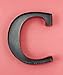 Personalized Letter B Metal Wall Wine Cork Holder