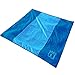 GO! Waterproof Beach/Picnic Blanket Outdoor Mat - 7x7 - Lightweight Compact & Sand Free. Perfect Size for Couples & Families - Made of Ripstop Fabric with Sand Pockets and Corner Loops