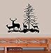 BestPricedDecals Deer Family with Tree #1 Buck, DOE, and Two Fawns : ~ Wall Decal, Large 22