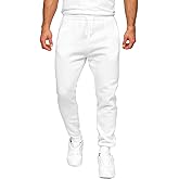 JIHUILAI Men's Sweatpants Fleece Active Workout Jogger Sweatpants for Men Running Gym with Pockets