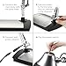 TaoTronics Metal Desk Lamp LED Flexible Arm, Rotatable Head, Eye-Friendly Design, Black Plastic + Silver Aluminum Alloy Finish, 6W