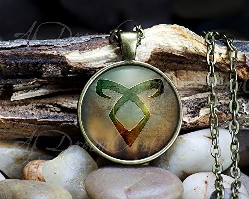 Shadowhunters inspired, Angelic Power Rune - Customizable Pendant Necklaces and Key chains - 1" round or square , silver or bronze