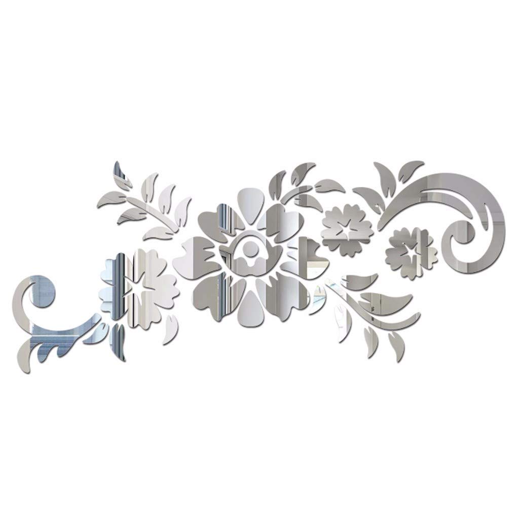 YWLINK 3D DIY Flower Fashion Acrylic Wall Sticker Modern Stickers ...
