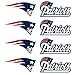 New England Patriots 8-Pack Waterless Temporary Tattoos