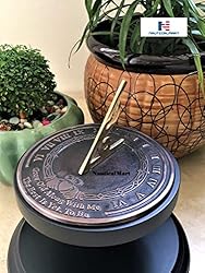 Nautical-Mart Garden Sundial Grow Old with Me -The
