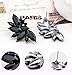 Ginasy Cluster Crystal Teardrop Flower Design Stud Earrings Fine Jewelry for Women Valentines Day Gifts for Her