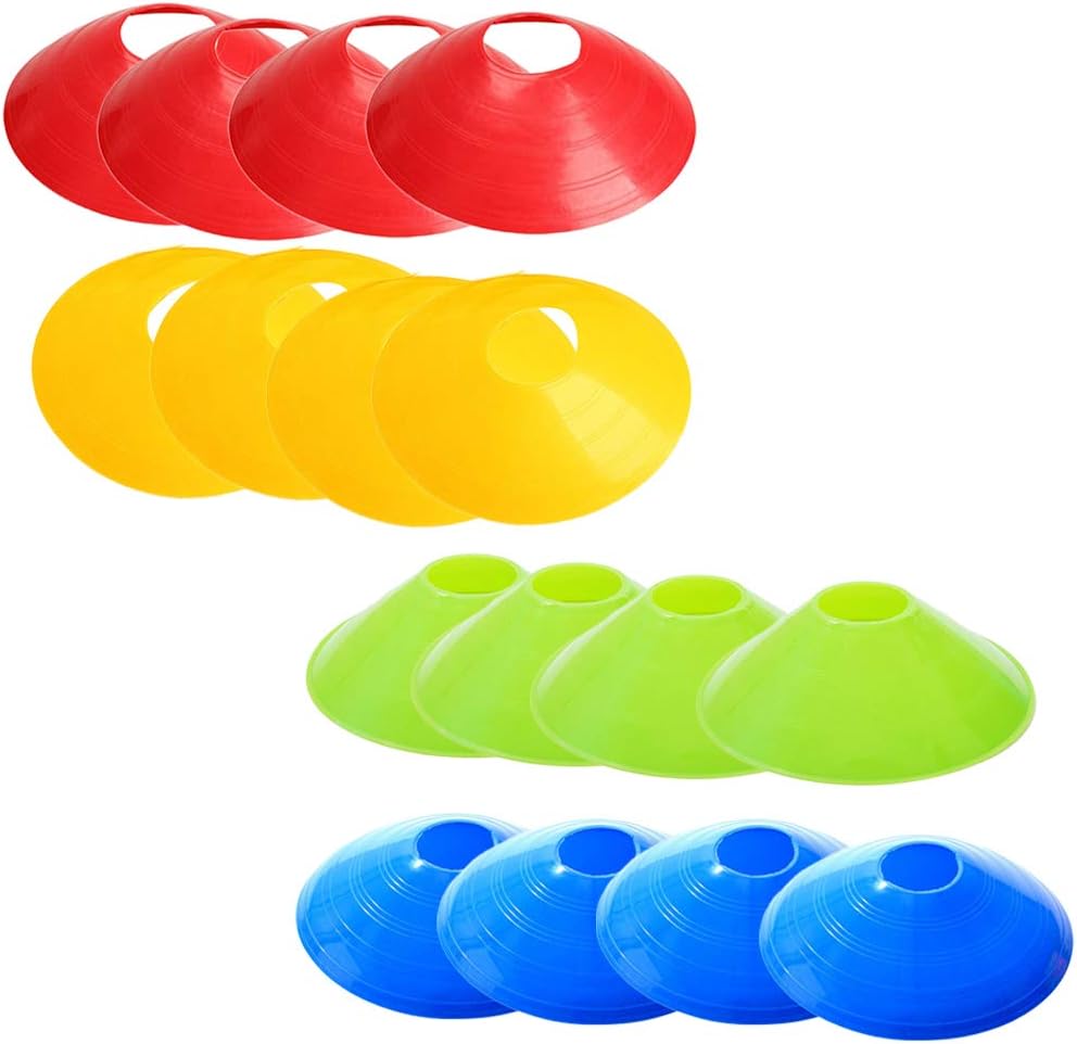 Toyvian Training Disc Cones PE Dish Plate Cone Obstacle Marker Tray