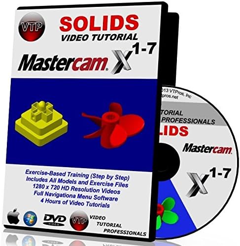 Amazon Com Mastercam X1 X7 Solids Video Tutorial Training In 720p Hd