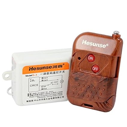 ZHENWOFC Einkanal-Funkfernschalter 220V LED-Licht