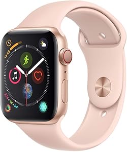 Apple Watch Series 4 (GPS + Cellular, 44mm) - Gold Aluminum Case with Pink Sand Sport Band