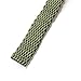 CAMPSNAIL EDC Paracord Survival Belt Mens - Double Cobra Weave 550 Paracord Belts With Metal Buckle For Outdoors (Army Green)