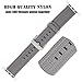 Yichan Woven Nylon Fabric Wrist Strap Replacement Band with Classic Square Stainless Steel Buckle for Apple iWatch Series 1 / 2 / 3,Sport & Edition,38mm,Pearl