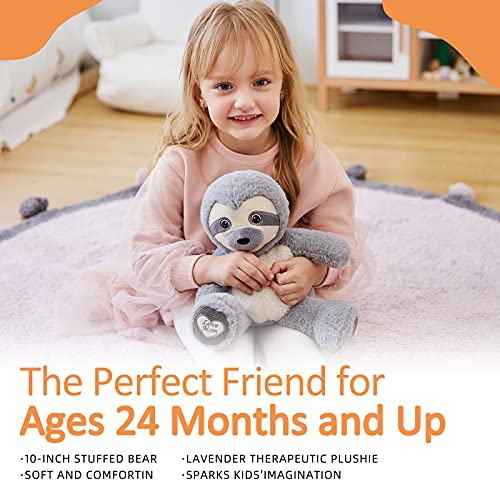 IKASA Microwavable Sloth Stuffed Animal with Lavender Scent Aromatherapy 12" Heating Plush