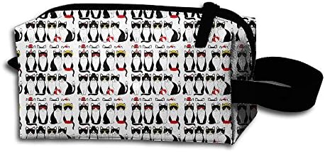 Vacation Kitten Storage Cosmetic Bag Portable Travel Makeup Bag Packing Pouches