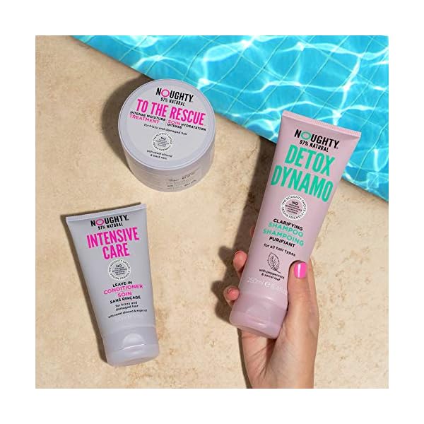 Noughty-Detox-Dynamo-Clarifying-Shampoo Noughty 97% Natural Detox Dynamo Clarifying Shampoo to Refresh Hair and Remove Residue, Suitable for Every Day Use with…