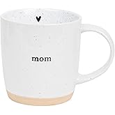 UnBoxMe Mom Coffee Mug, 12 oz Speckled Ceramic Heart Mug, Dishwasher & Microwave Safe, Gift for Mom or Grandma