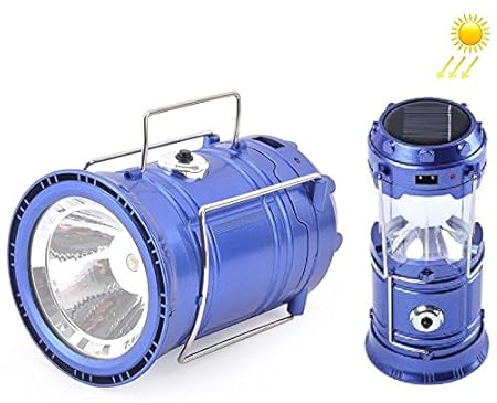 SaleOn Lantern LED Solar Emergency Light Bulb With Mobile Charging Facility-023 (Blue)