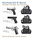 CCHOLSTER Ultimate Comfortable IWB Holster | Quick Draw Concealed Gun Holster | One Holster Fits Most Pistols Revolvers, Right Hand, Black