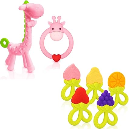 baby teething giraffe