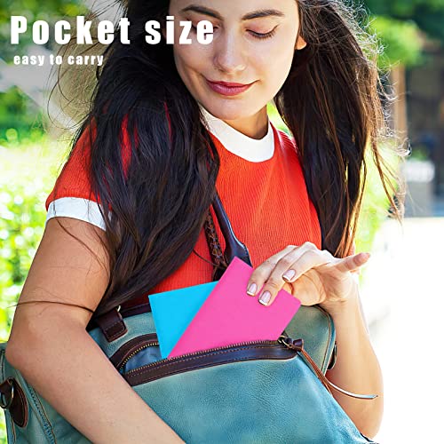 Koogel Small Pocket Notebooks Blank, Mini Notebooks Small Notepads 3.5 x 5.5 Inch Journals for Kids 12 Colors for Students Traveler School Supplies 48 Pages/24 Sheets