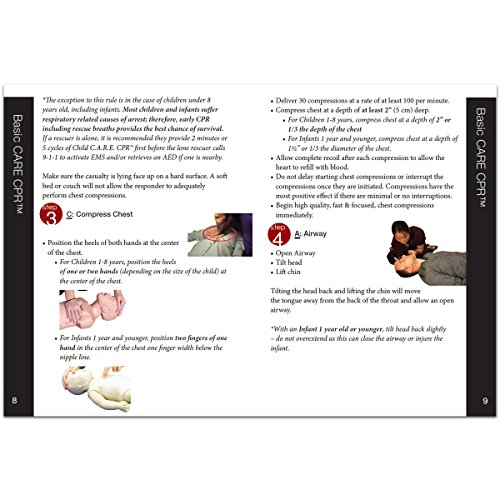Urgent First Aid Guide with CPR & AED 52 Pages Full Color First Aid Booklet by Urgent First