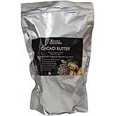 Kyabo 100% Pure and All Natural Cocoa Butter - 3lb - Food Grade - great for making lip balm, cream, hair products, candle, hair removal and craft projects - Made with Organic Cacao