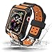 VORI Compatible With Watch Band 42mm Case, Shock-proof and Shatter-resistant Silicone Sport Band for iwatch Band Protective Case Compatible With Watch Series 3/2/1 Edition 42mm Orange