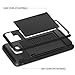 Vofolen Case for Galaxy Note 5 Case Wallet Card Holder ID Slot Dual Layer Protective Cover Anti-Scratch Hard Shell Shock Absorbing TPU Soft Tough Bumper Armor Case for Samsung Galaxy Note 5 (Black)