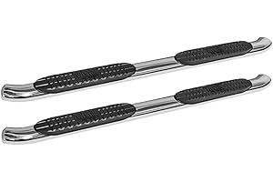 Westin Pro Traxx 4 Oval Nerf Step Bars | 2009-2014 F-150 SuperCrew (Excl. Raptor) | 21-23520 | Stainless Steel | 1 Pair,4" Cab Length