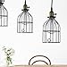CLAXY® Ecopower Light Vintage Style Industrial Hanging Light Black Mini Pendant Wire Cage Lamp