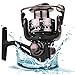 PLUSINNO Fishing Reel Spinning Fishing Reels Freshwater Saltwater Left/Right Interchangeable Collapsible Handle Spin Fishing Reel