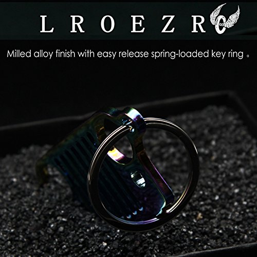 image for LROEZR 3D Font Grill Keychain Chain Key Ring for Jeep Driver Enthusias