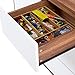 Bamboo Silverware and Utensil Drawer Organizer | Wooden Tray for Kitchen Bathroom Holds Cutlery Tools Gadgets and Supplies 10