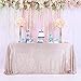 Trlyc Champagne Sequin Tablecloth - 60x120inch Glitter Tablecloth Rectangle Party Wedding Christmas Table Cloth