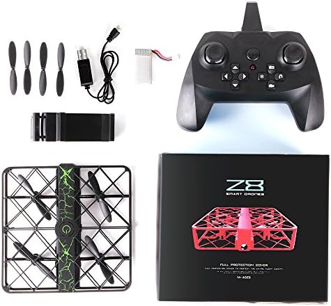 KDator JD-08 Smart Mini Drone RC Drone 2.4G 6 Axis Gyro 3D Flip Headless Mode Crashworthy HD Camera Structure Mini RC Quadcopter Black
