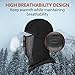 YINXN Balaclava Mask, Winter Ski Mask Balaclava Face Mask Windproof Fleece Tactical Balaclava Face Mask for Men, Women, Skiing, Cycling, Snowboarding Black