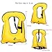 OMOUBOI Unisex Adult Portable Inflatable Canvas Life Jacket Snorkel Vest Diving Safety