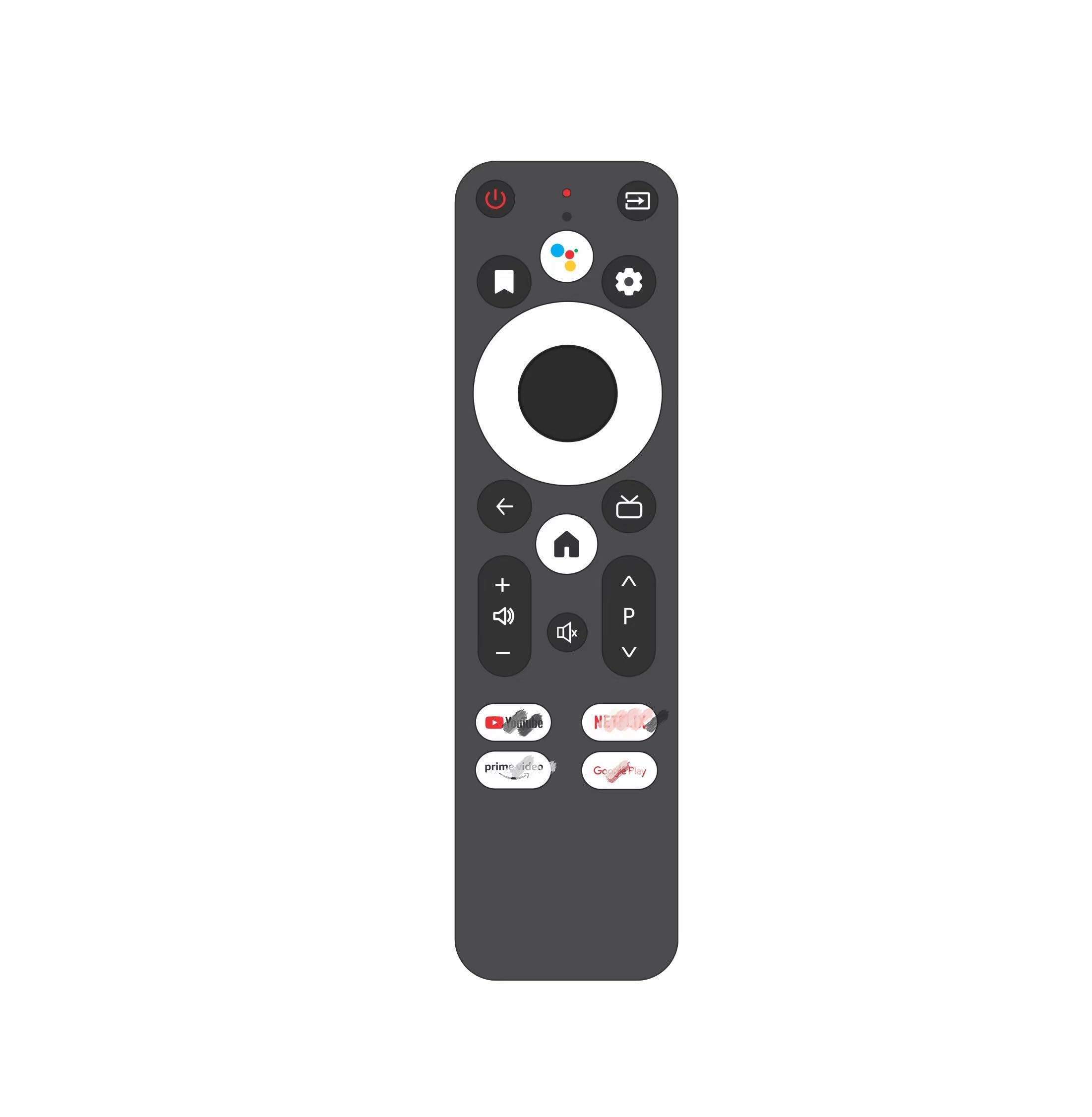 ZUMKUNM Smart Voice Replacement Remote Control for MECOOL Google G10 Reference and Goolge Chromecast with TV and Newer