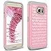RANZ SAMS7-SPFPD Galaxy S7 Case, Spot Diamond Studded Bling Crystal Rhinestone Dual Layer Hybrid Cover Silicone Rubber Skin Hard Case - Grey/Pink