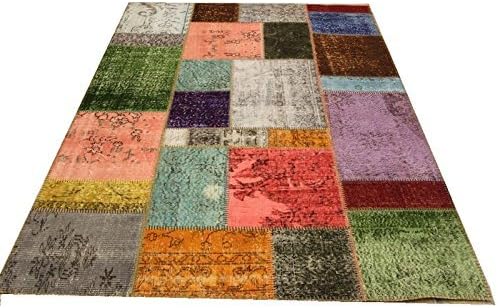 Overdyed Patchwork Rug,Handmade Rug,Anatolian Rug,Turkish Rug