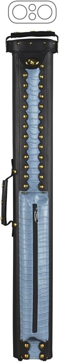 McDermott 75-0939 Blue Vinyl Billiard Pool Cue Case 2x2