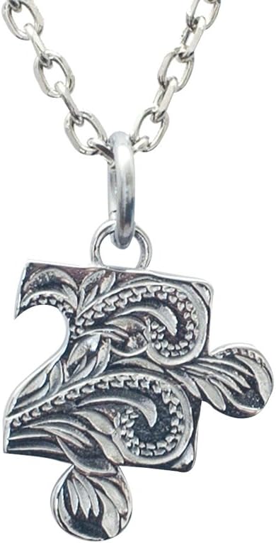 Hawaiian Pendant by Austaras - Unisex Half Heart Necklace Pendant Hawaii Jewelry Pazel Shaped Hypoallergenic 316L Stainless Steel 925 Sterling Silver Plated with Hibiscus Flower with Expandable Chain