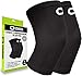 Knee Brace Compression Sleeve (1 Pair) - Best Knee Support Braces for Meniscus Tear, Arthritis, Joint Pain Relief, Injury Recovery, ACL, MCL, Running, Workout, Basketball, Sports, Men and Women